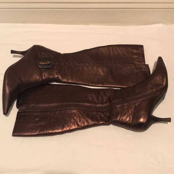 Nine West Shoes - Nine West Copper Leather Knee Boots